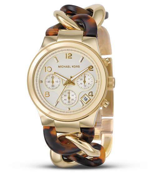 michael kors white tortoise watch|michael kors petite lock bracelet.